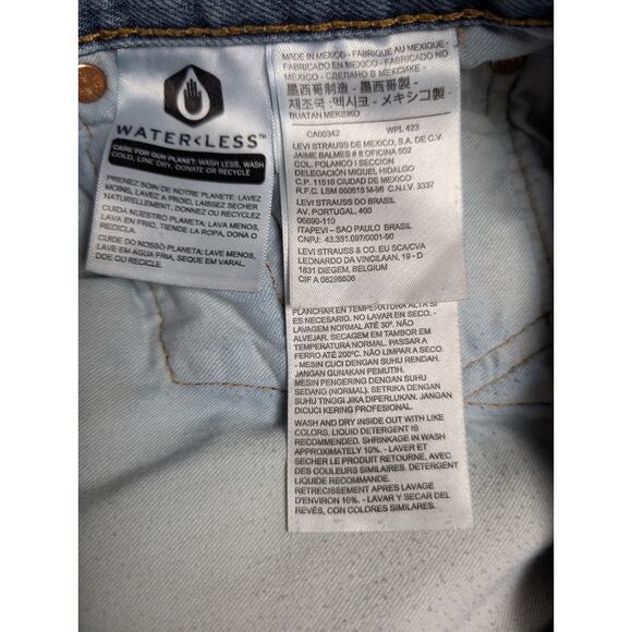 Levi’s 501 Original Fit Button Fly Jeans W38 L30 (Measures 29”) Classic Blue - Picture 7 of 11